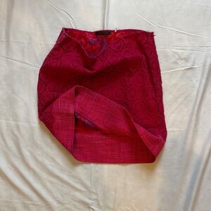 Ellie Tahari Fuchsia Lace-Overlay Pencil Skirt